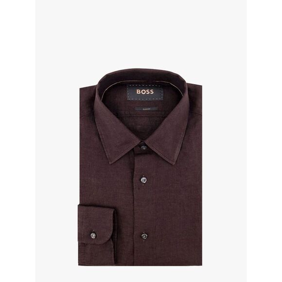Boss Men Slim Fit Linen Shirt